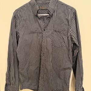 Ben Sherman Black and White Checkered Shirt